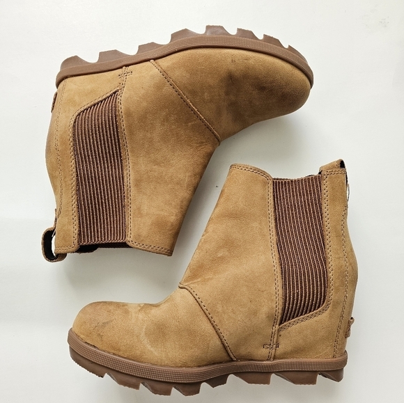Sorel Joan Of Arctic Wedge II Chelsea Boot - Camel - Picture 6 of 10